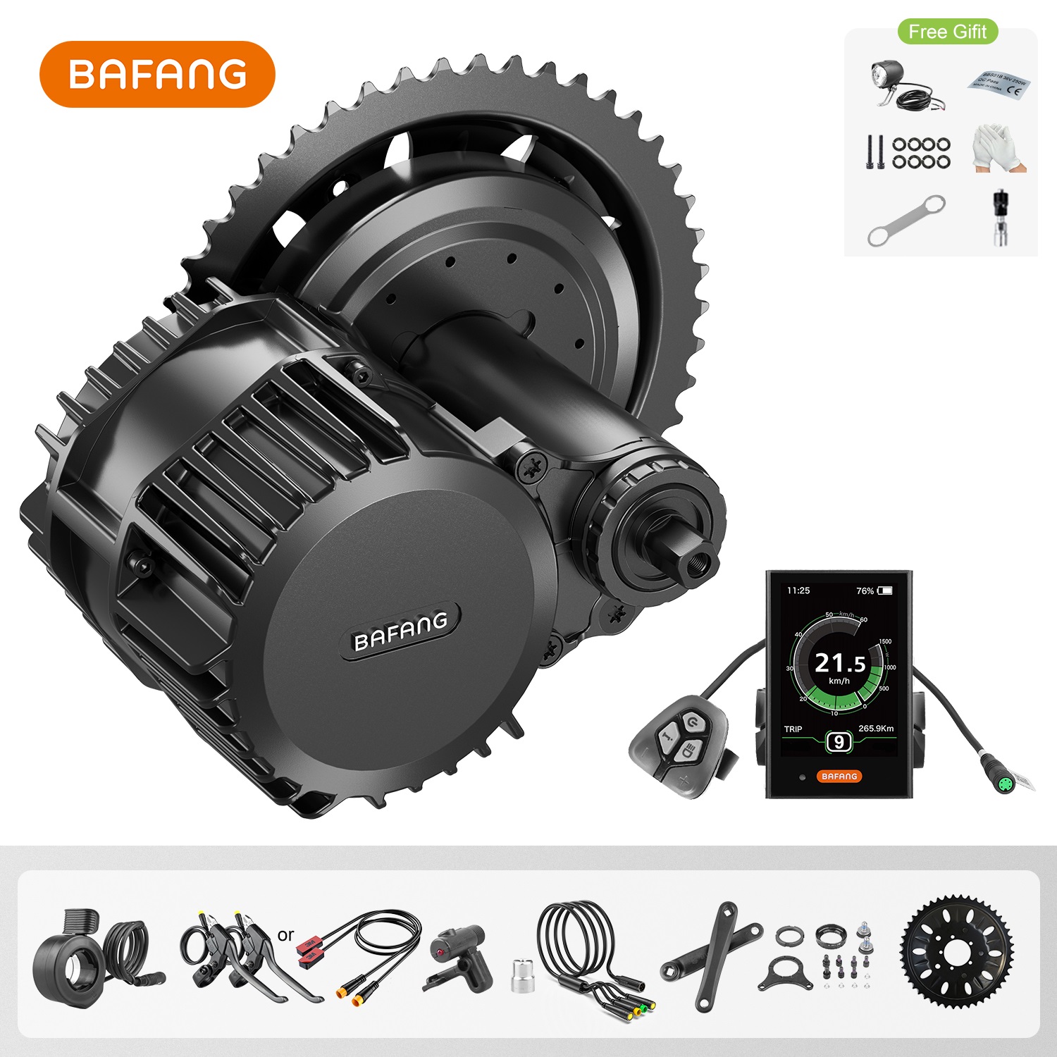 Bafang Bbshd 1000W Conversion Kit - Bafang UART 48 В/52 В 1000