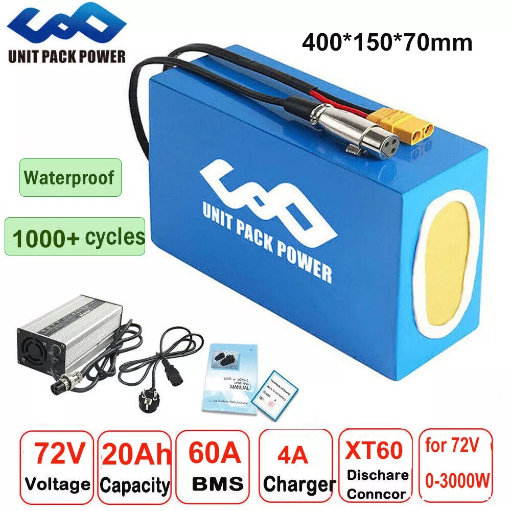 Electric Bicycle Battery 72V 30Ah - Аккумуляторная батарея для электровелосипеда 72В 40Ач,