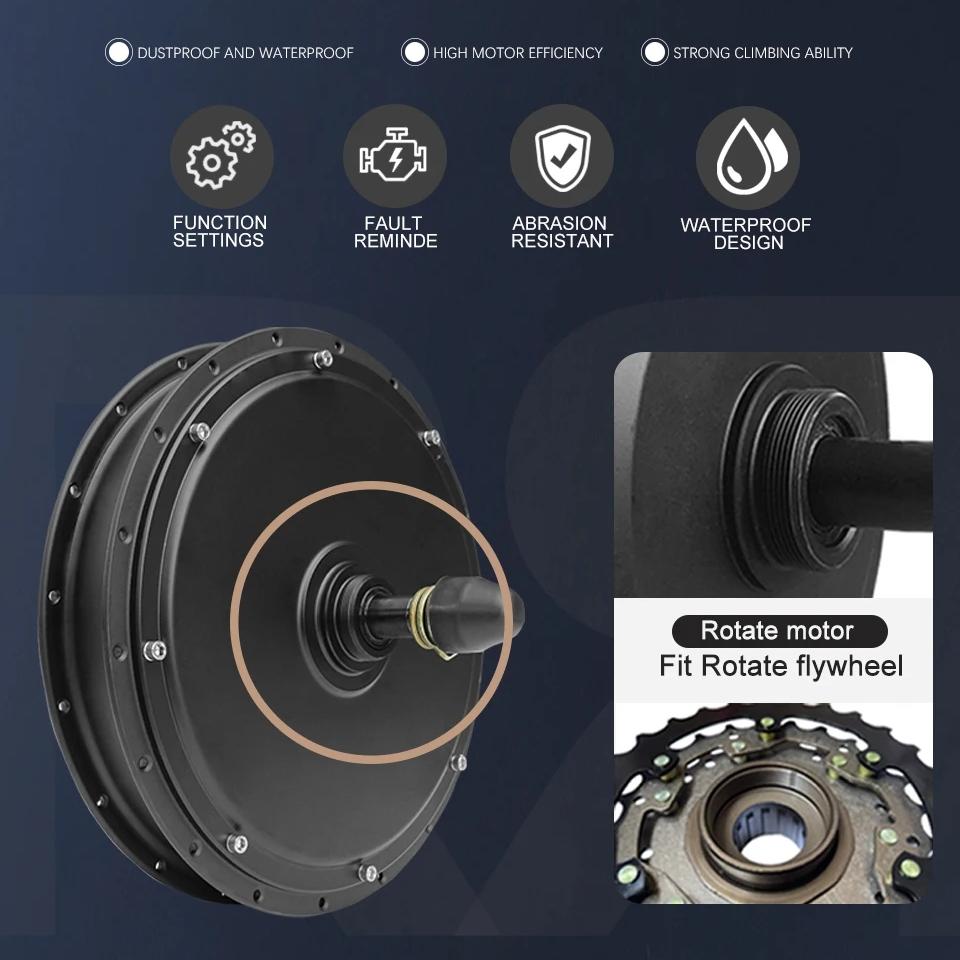 Мотор-колесо MTX 48V/52V 2000W – обзор и цена 72V 5000W Hub Motor Kit