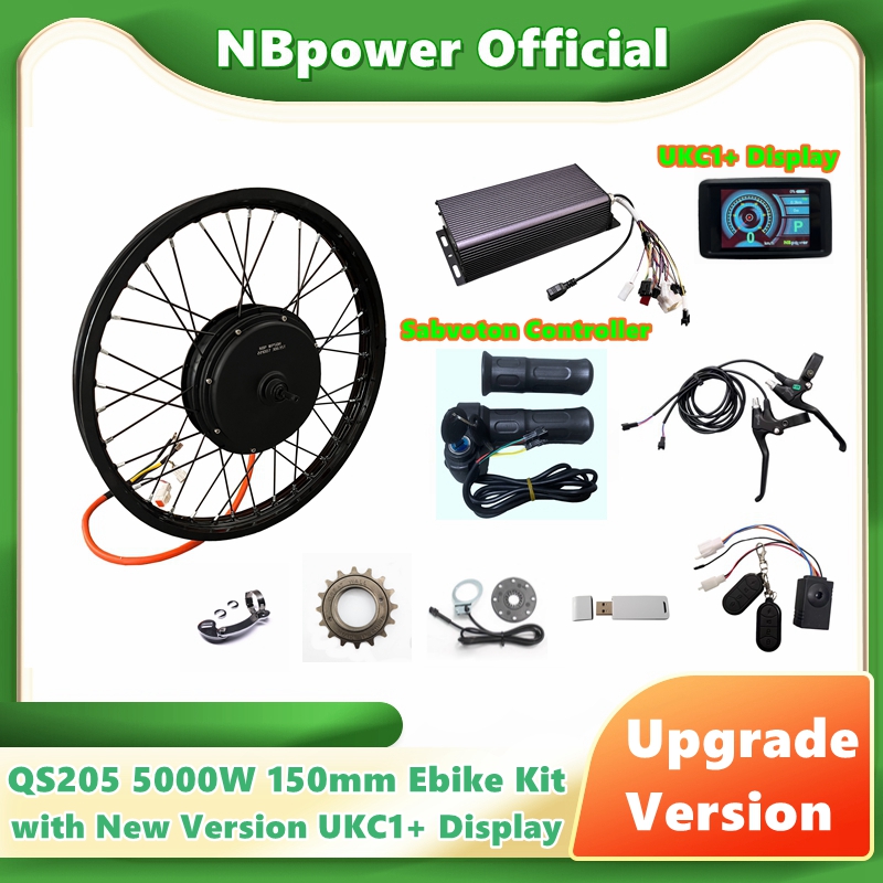 NBpower/QS205 5000 Вт V3 150 м – обзор и цена 72V 5000W Hub Motor Kit