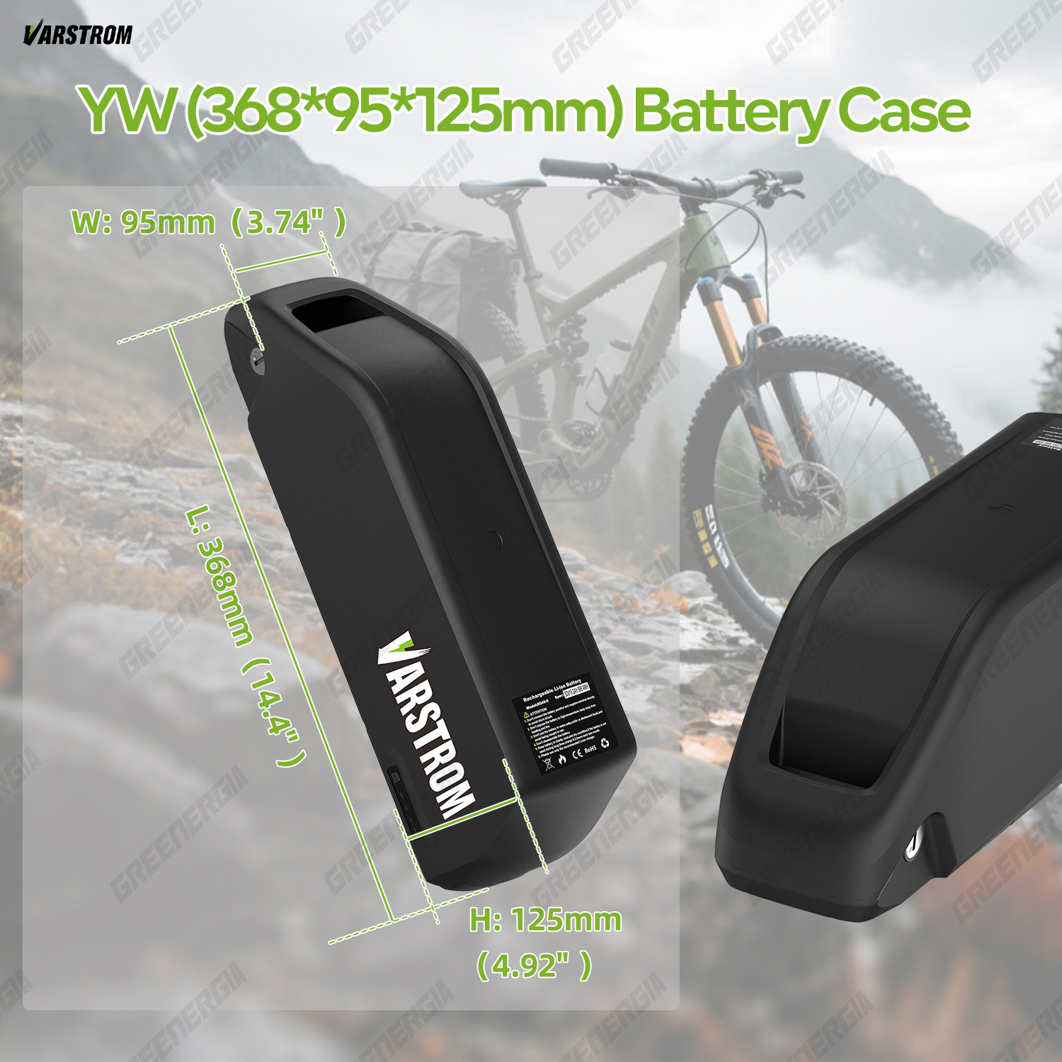 Аккумулятор для электровелосип – обзор и цена Ebike Battery 48V 20Ah Hailong